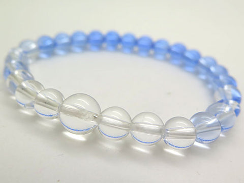 Blue Crystal gradient bracelet, matching set