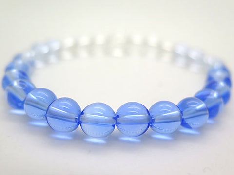 Blue Crystal gradient bracelet, matching set