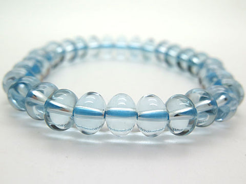 Blue Crystal mikan-dama bracelet, straight, limited edition