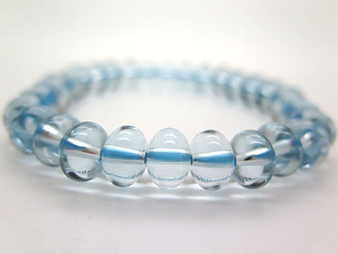 Blue Crystal mikan-dama bracelet, straight, limited edition