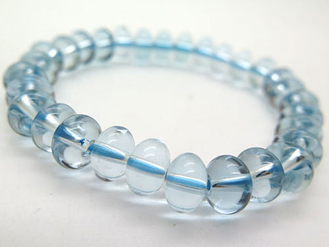 Blue Crystal mikan-dama bracelet, straight, limited edition
