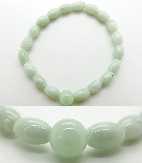 Burmese Jade Bracelet, Cylindrical Bead, Limited Edition