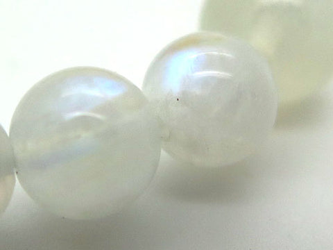Blue Moonstone 8mm bead bracelet, matching set, limited edition