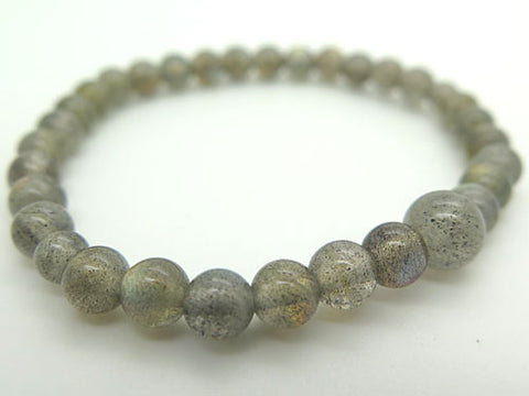 Labradorite 6mm bead bracelet