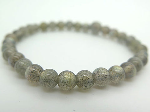 Labradorite 6mm bead bracelet