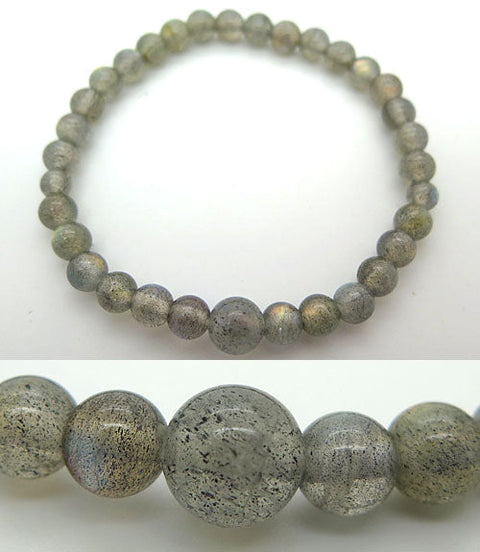 Labradorite 6mm bead bracelet, matching set, limited edition