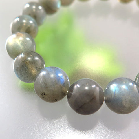 Labradorite 10mm bead bracelet