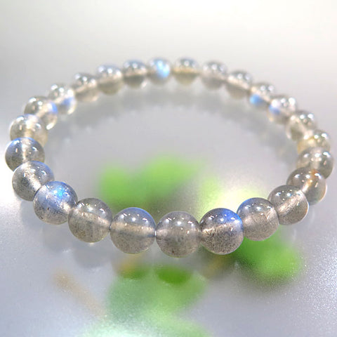 Madagascar blue labradorite bead bracelet