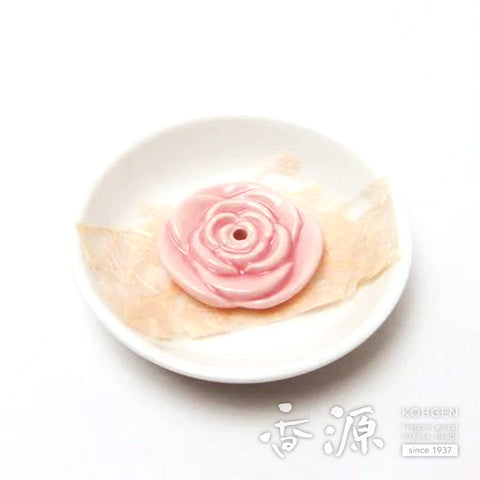Kousaido Incense Holder, Pink rose
