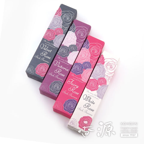 Kousaido Rose Fragrance Series – Four Scents, 30 Sticks