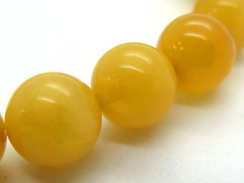 Aged Amber 10mm Bead Bracelet Straight 8400000000003 - worn on wrist