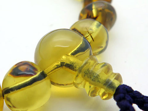 Dominican Blue Amber 27-bead bracelet, matching set