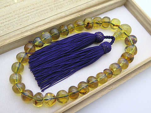 Dominican Blue Amber 27-bead bracelet, matching set