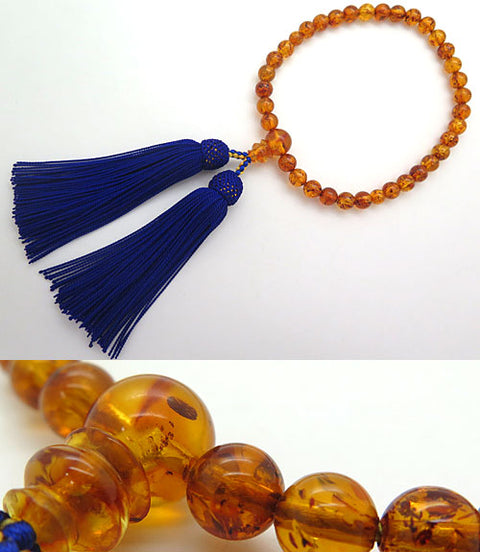Natural Amber Women's Prayer Beads 840000000007b - full set
