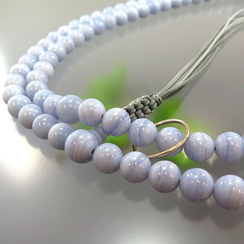 Men's Prayer Beads, Chalcedony, 2-Shaku Size, Soto Sect, Limited Edition