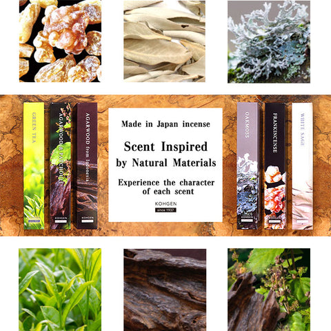 Kohgen Incense Sticks, Natural scent series