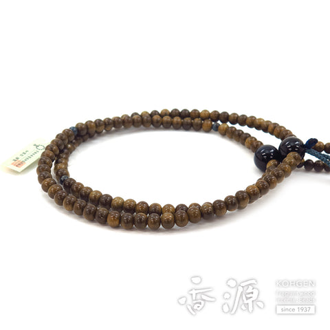 Men's Prayer Beads, Green Sandalwood, Nichiren Sect