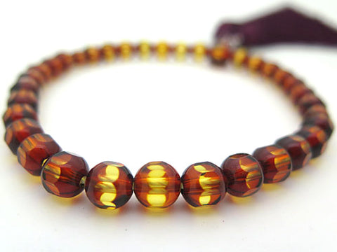 Cherry Amber Women's Prayer Beads Q430408010027 - full set