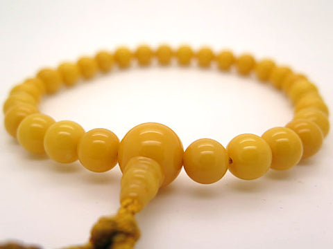 Men's prayer beads, aged amber, item B
