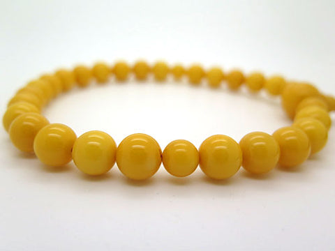 Men's prayer beads, aged amber, item B