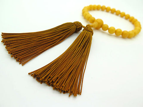 Men's prayer beads, aged amber, item B