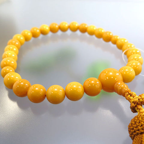 Men's prayer beads, aged amber, item C