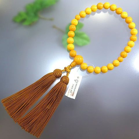 Men's prayer beads, aged amber, item C