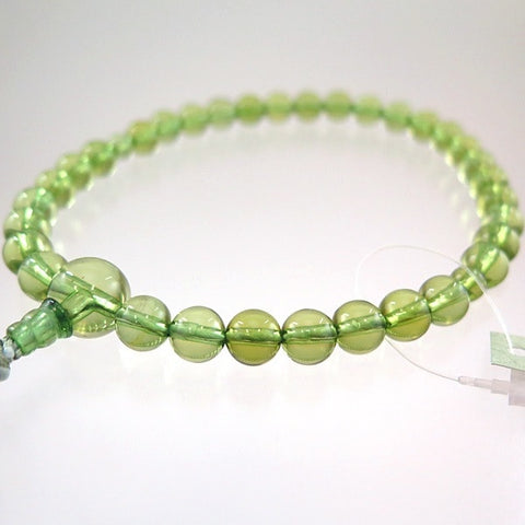 Green amber 8mm bead bracelet, matching set, limited edition, matcha tassel