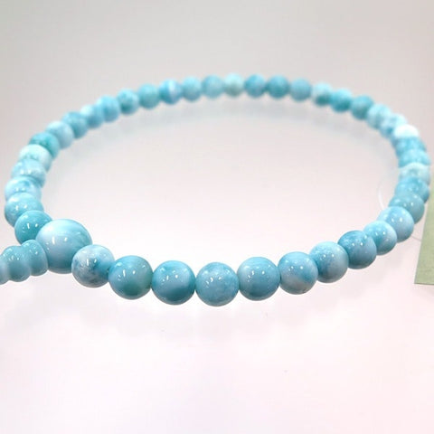 Women's Prayer Beads, Larimar, 7mm Bead, Limited Edition