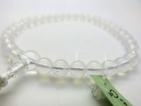 Women's Himalayan Moon Quartz Prayer Beads, 8mm Bead