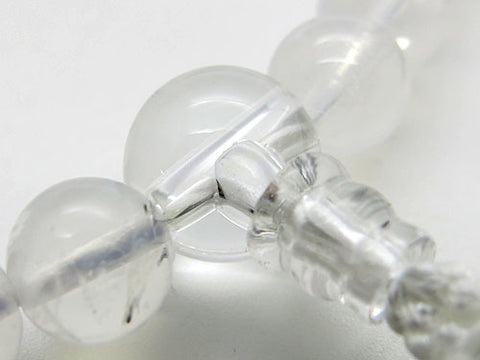 Women's Himalayan Moon Quartz Prayer Beads, 8mm Bead