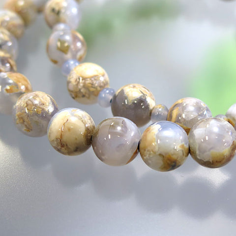 Men's blue chalcedony prayer beads