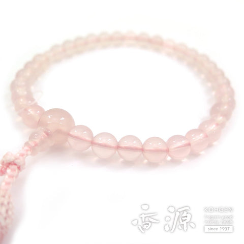 Women's Rose Quartz Prayer Beads, 8mm Bead, Limited Edition A