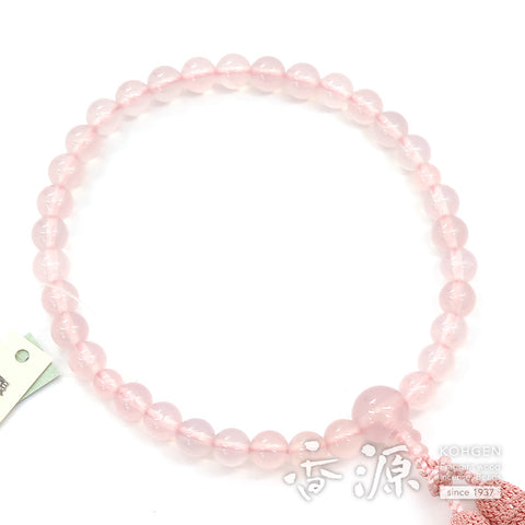 Women's Rose Quartz Prayer Beads, 8mm Bead, Limited Edition C