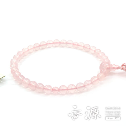Women's Rose Quartz Prayer Beads, 8mm Bead, Limited Edition C