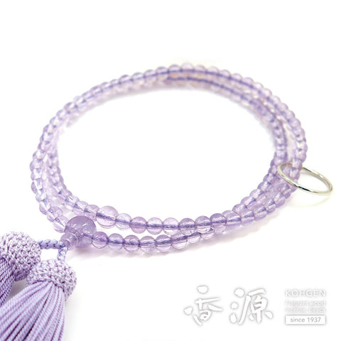 Women's Prayer Beads, Rose Amethyst, Soto Sect, Limited Edition
