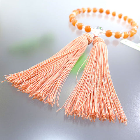 Women's Botswana Agate Prayer Beads, Alternating Crystal Cut