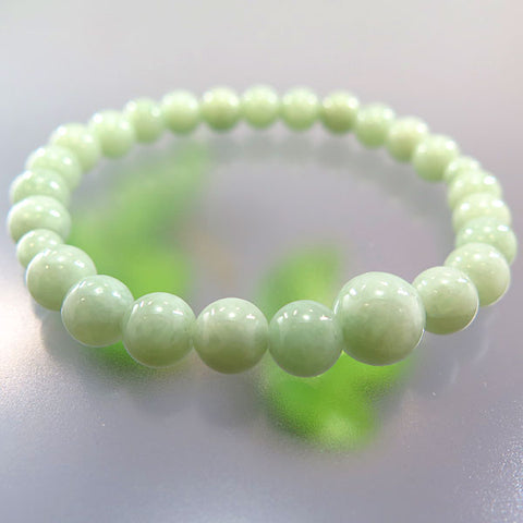 Burmese Jade 7mm bead bracelet, matching set