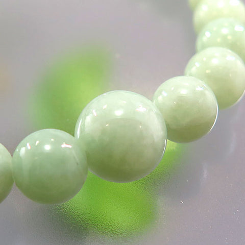 Burmese Jade 7mm bead bracelet, matching set