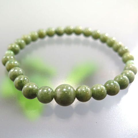 Dushan Jade 6mm bead bracelet, matching set
