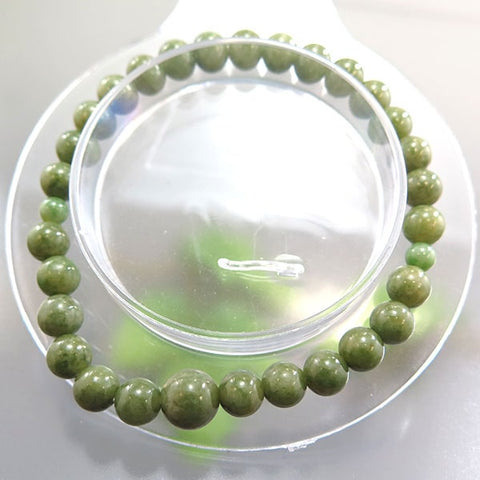 Dushan Jade 6mm bead bracelet, matching set