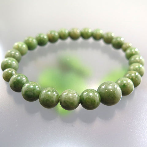 Dushan Jade 8mm bead bracelet, matching set