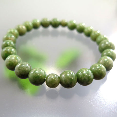 Dushan Jade 8mm bead bracelet, matching set