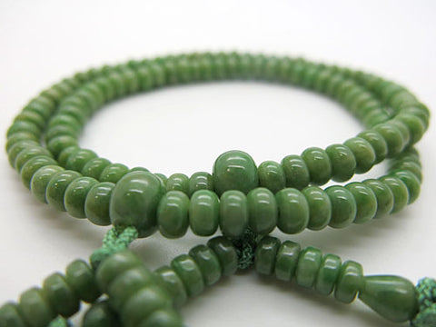 Dushan Jade 108-bead bracelet, Shingon sect style