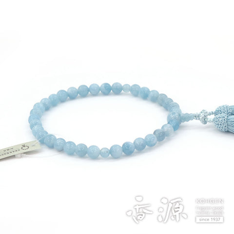 Women's Aquamarine Prayer Beads, 8mm Bead, Limited Edition A