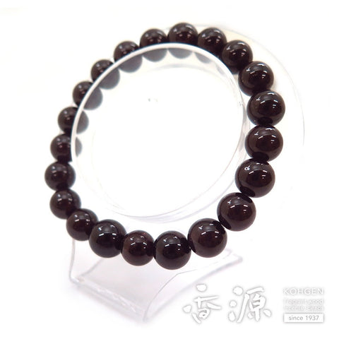 Garnet 9mm bead bracelet, straight, limited edition