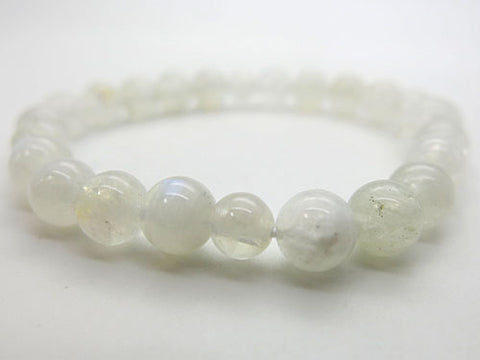 Blue Moonstone 8mm bead bracelet, matching set
