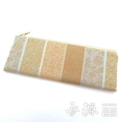 Prayer Beads Pouch, Meibutsu-Gire Yoshino Stripe, Bold, for Women