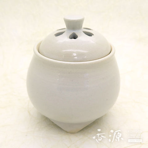 Kyoto Ware Incense Burner – White Glaze