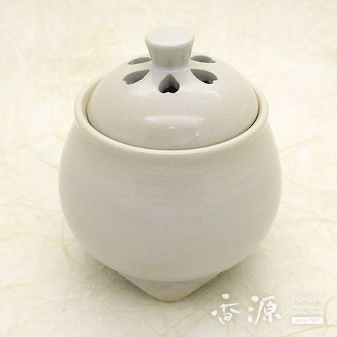 Kyoto Ware Incense Burner – White Glaze